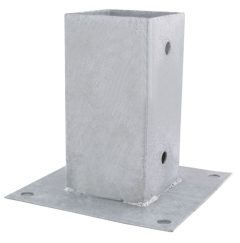 Starx Paalhouder op plaat 72x72 mm verzinkt