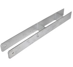 Starx h-paalhouder voor paal 90x90 mm verzinkt