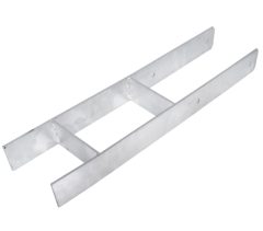 Starx h-paalhouder voor paal 120x120 mm verzinkt
