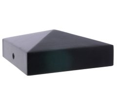 Starx Paalkapje met punt 90x90 mm zwart