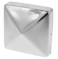 Starx Paalkapje met punt 70x70 mm rvs
