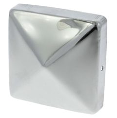 Starx Paalkapje met punt 90x90 mm rvs