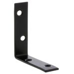 Starx stoelhoek met verzonken schroefgaten 60 mm zwart 4 stuks