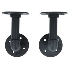 Set plankdragers ijzer zwart 150x85 mm