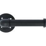 Toiletrolhouder ijzer zwart 185x85 mm