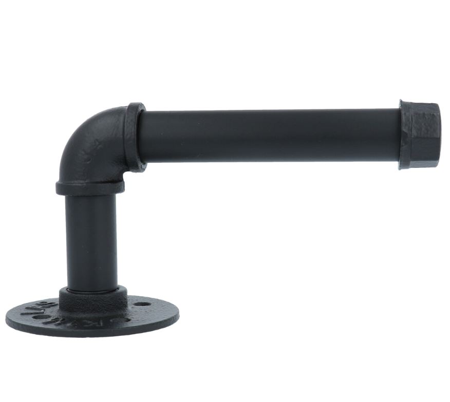 Toiletrolhouder ijzer zwart 185x85 mm - Afbeelding 2