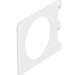 Boekensteun recht 142x118 mm wit gelakt