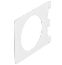 Boekensteun recht 142x118 mm wit gelakt