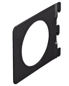 Boekensteun recht 142x118 mm zwart