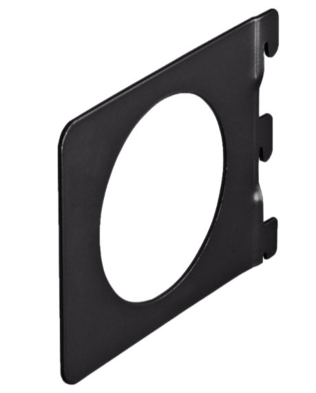 Boekensteun recht 142x118 mm zwart