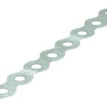 Bandijzer gegolfd, geperforeerd, rvs 12 x 0.75m (10 m)