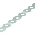 Bandijzer gegolfd, geperforeerd, verzinkt 17 x 0.80m (10 m)