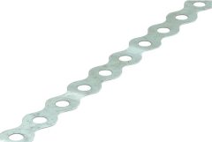 Bandijzer gegolfd, geperforeerd, verzinkt 17 x 0.80m (10 m)