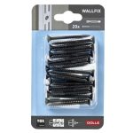 Set schroeven en pluggen voor wandrails zwart