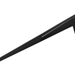 Drager enkel 600 mm zwart