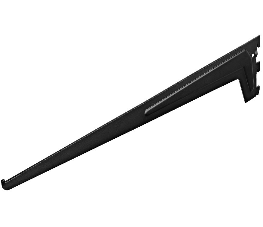 Drager enkel 600 mm zwart