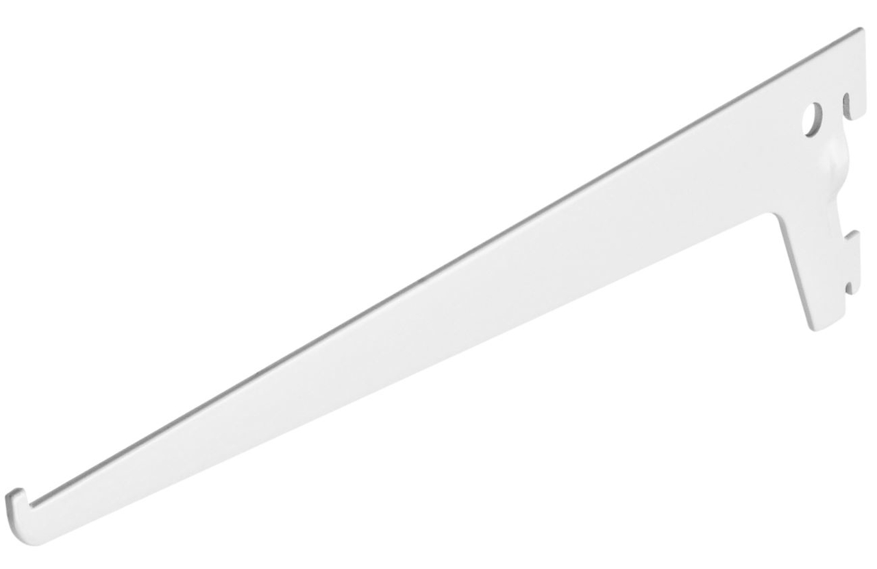 Drager enkel 350 mm wit gelakt