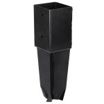 Starx paalhouder voor beton 90x90 mm zwart