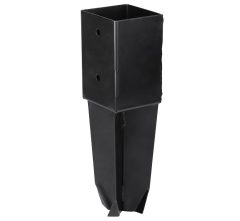 Starx paalhouder voor beton 90x90 mm zwart