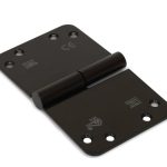 SKG3 Kogelstift paumelle Ronde hoek 89x150 mm rechts rvs zwart Gelakt