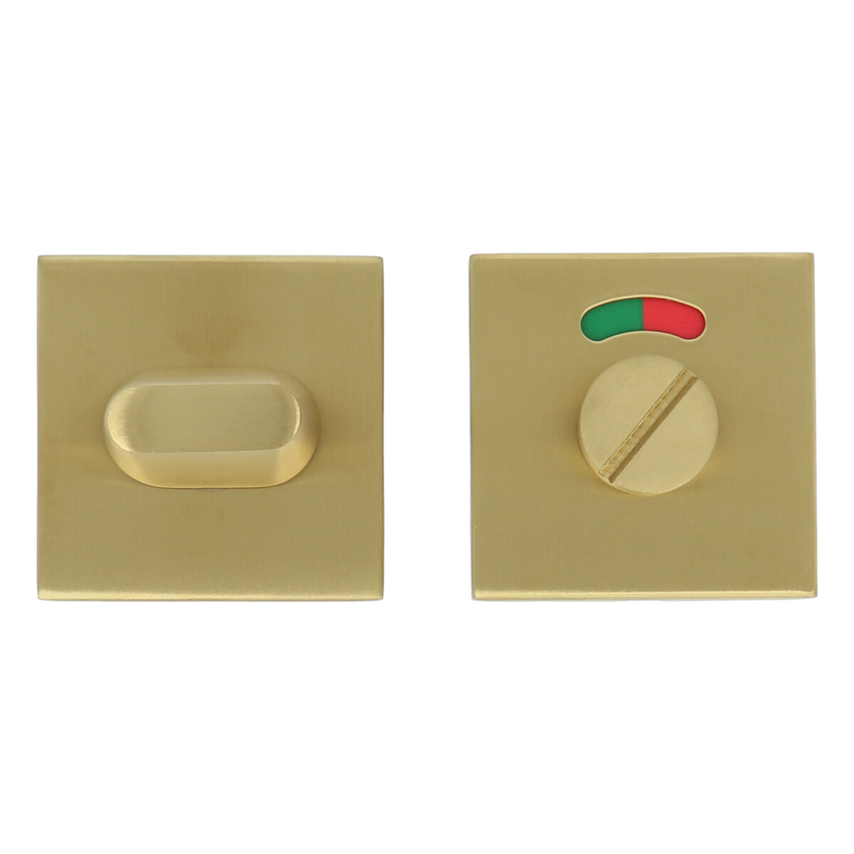 WC-sluiting Vierkant 53x53x10 mm PVD mat Goud