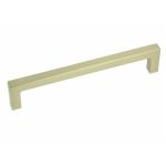 Greep Recht zamak 160 mm mat messing