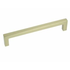 Greep Recht zamak 160 mm mat messing