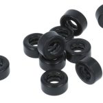 10 Lagers voor kogellagerscharnieren rvs zwart gelakt 76x76