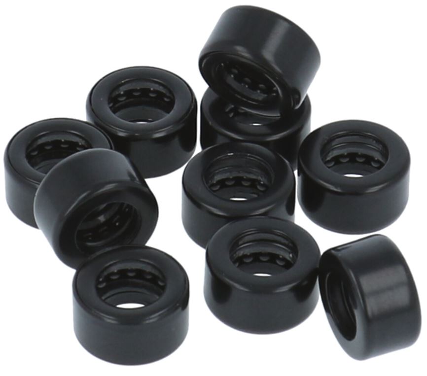 10 Lagers voor kogellagerscharnieren rvs zwart gelakt 89x89