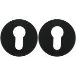 2 PC-plaatjes Rond ø53x9 mm zwart