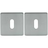 2 Sleutelplaatjes Vierkant 53x53x8 rvs