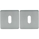 2 Sleutelplaatjes Vierkant 53x53x8 rvs