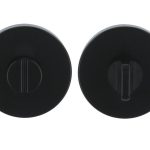 WC-sluiting Ø53x8 mm Rond zwart