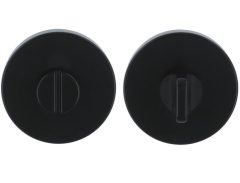 WC-sluiting Ø53x8 mm Rond zwart