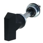 Knop WC-garnituur NUDA ATLANTA mat zwart