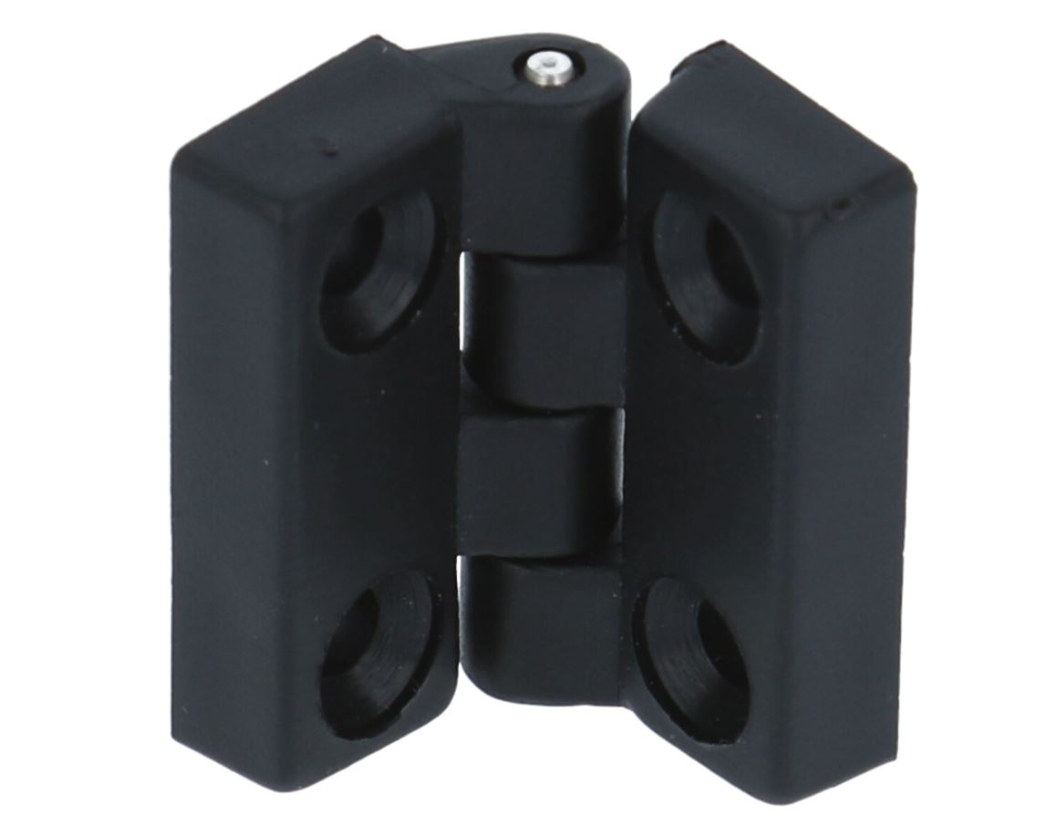 Opliggend kunststof scharnier PA 32x32 mm - Afbeelding 2