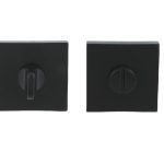 WC-sluiting 53x53x9 mm Vierkant zwart