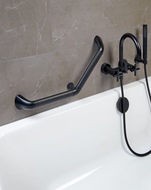 Secucare Wandbeugel hoek 45° zwart - Afbeelding 3