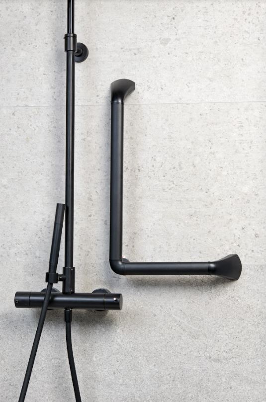 Secucare Wandbeugel hoek 90° zwart - Afbeelding 2