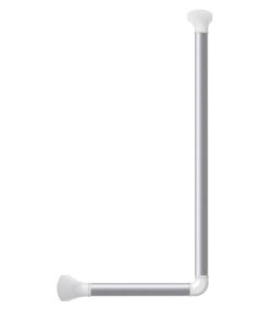 Secucare Wandbeugel hoek 90° Blank Geanodiseerd/mat Wit