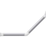 Secucare Wandbeugel hoek 45° Blank Geanodiseerd/mat Wit