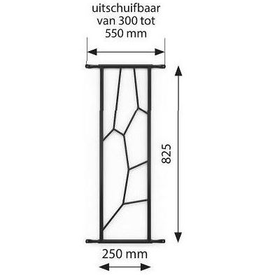 SecuBar Siertralie Deco 2 zwart - Afbeelding 3