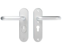 AXA Oval Plus Kort veiligheidsbeslag PC55 SKG3 met kerntrekbeveiliging kruk/kruk