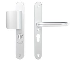 AXA Oval Plus Smal veiligheidsbeslag PC55 SKG3 met kerntrekbeveiliging D-greep/kruk