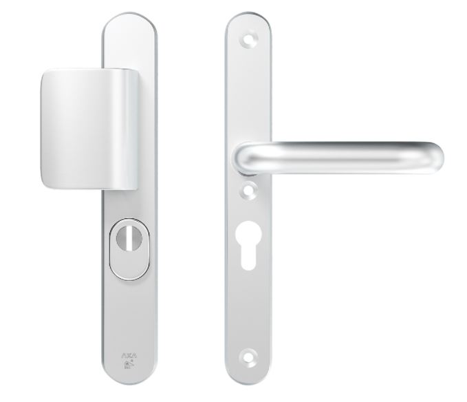 AXA Oval Plus Smal veiligheidsbeslag PC55 SKG3 met kerntrekbeveiliging D-greep/kruk