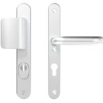 AXA Oval Plus Smal veiligheidsbeslag PC72 SKG3 met kerntrekbeveiliging D-greep/kruk