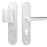 AXA Oval Plus veiligheidsbeslag PC72 SKG3 met kerntrekbeveiliging D-greep/kruk