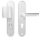 AXA Oval Plus veiligheidsbeslag PC92 SKG3 met kerntrekbeveiliging D-greep/kruk