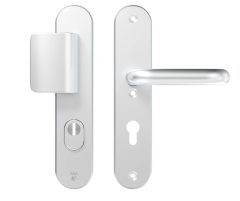 AXA Oval Plus veiligheidsbeslag PC92 SKG3 met kerntrekbeveiliging D-greep/kruk