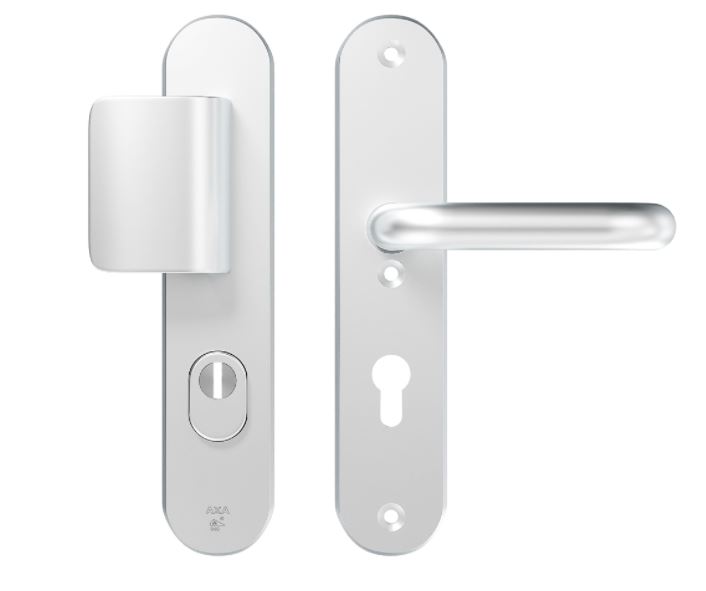 AXA Oval Plus veiligheidsbeslag PC92 SKG3 met kerntrekbeveiliging D-greep/kruk